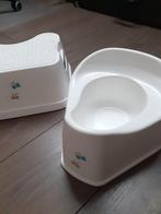WC potje en opstapje wit met vlinder, Ophalen of Verzenden, Gebruikt, Overige typen, Bébé-jou