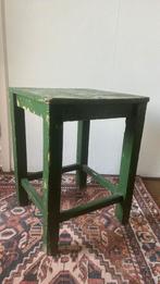 Vintage groene kruk, Ophalen, Gebruikt