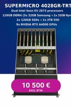 SuperMicro 4028GR-TRT met 9 stuks RTX A4000 GPU Nvidia, Ophalen of Verzenden, Zo goed als nieuw, 3 tot 4 Ghz