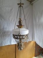 Prachtige Antieke Olielamp Hanglamp, Ophalen of Verzenden