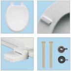 Wit Witte Gegoten Houten Chicago Toiletbril WCbril hout, Wit, Overige typen, Nieuw, Ophalen of Verzenden