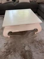 Witte opium tafel, Huis en Inrichting, Tafels | Salontafels, Ophalen, Gebruikt, 50 tot 100 cm, Vierkant