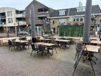 Horeca terrastafels compleet 37 stuks, Ophalen, Gebruikt, Complete inventaris