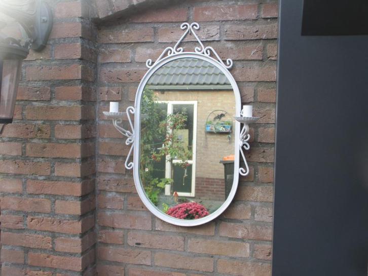 Spiegel met kandelaars/lampjes,v.a  35,00e, Huis en Inrichting, Woonaccessoires | Spiegels, Gebruikt, Minder dan 50 cm, Minder dan 100 cm