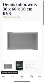 2x badkamer Demis inbouwnis 30 x 60 x 10 cm RVS, Ophalen, Nieuw