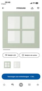 2x STENSUND Glazen Deur 40x40, Huis en Inrichting, Keuken | Keukenelementen, Ophalen, Minder dan 50 cm, Nieuw, Minder dan 25 cm