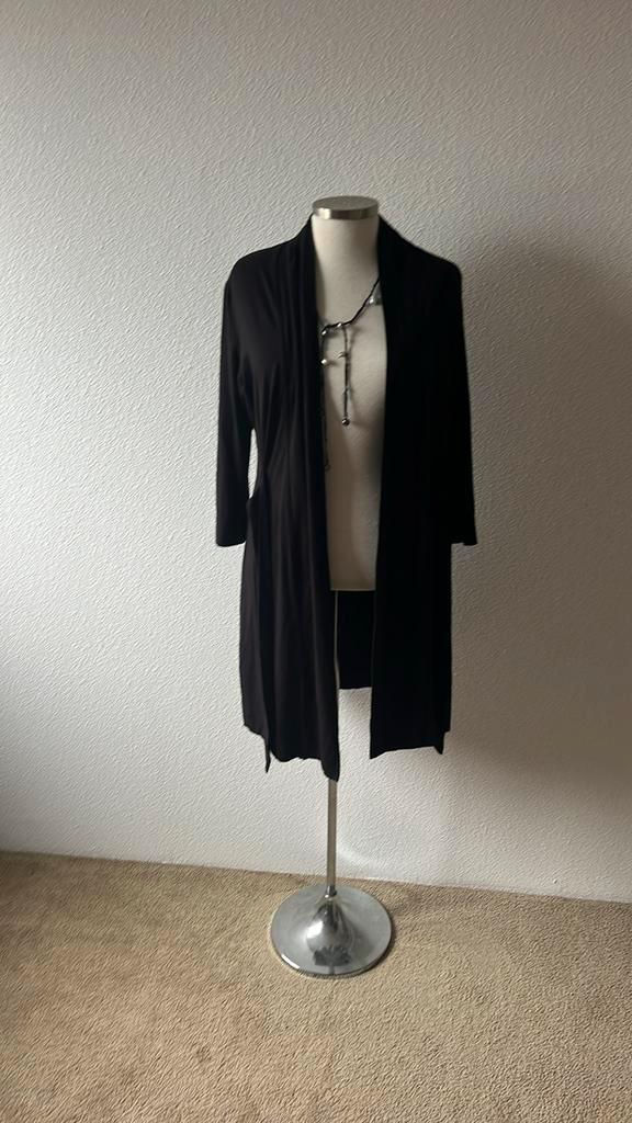 Zgan zwart vest Chia Rico viscose maat M, Kleding | Dames, Truien en Vesten, Zo goed als nieuw, Maat 38/40 (M), Zwart, Ophalen of Verzenden