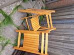 Klapstoelen hout uit de jaren 70, Huis en Inrichting, Stoelen, Ophalen, Gebruikt, Overige kleuren, Hout