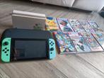 Nintendo Switch met spellen., Met games, Met 2 controllers, Ophalen of Verzenden, Zo goed als nieuw