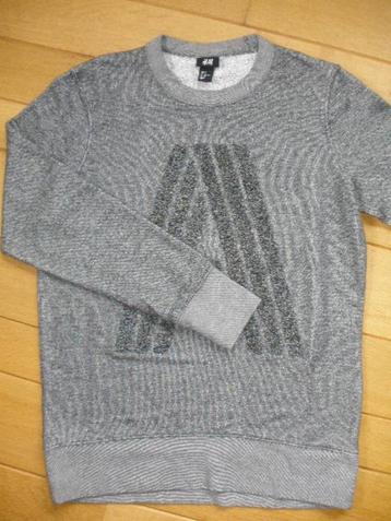 H&M sweater grijs mêlee maat M - nieuw - beschikbaar voor biedingen