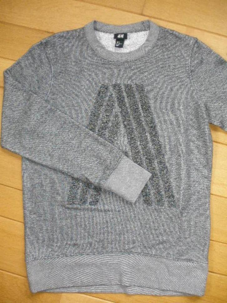 H&M sweater grijs mêlee maat M - nieuw -, Kleding | Heren, Truien en Vesten, Nieuw, Maat 48/50 (M), Grijs, Ophalen of Verzenden