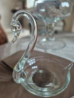 Mooie vintage zwaan in zuiver glas, Antiek en Kunst, Ophalen of Verzenden