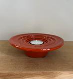 Vintage kandelaar oranje, Ophalen of Verzenden