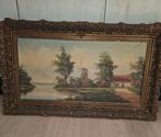 Schilderij van c cox. Met lijst. 99x 57 cm, Ophalen of Verzenden