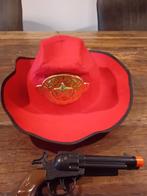 Gebutste sheriff cowboyhoed + pistool, Kinderen en Baby's, Carnavalskleding en Verkleedspullen, Ophalen of Verzenden