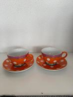 2 espresso kop en schotels oilily, Overige materialen, Nieuw, Ophalen of Verzenden, Overige stijlen