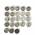 Lot diverse zilveren Rijksdaalders, periode 1959-1966 (23x), Koningin Juliana, Zilver, Ophalen of Verzenden, Losse munt