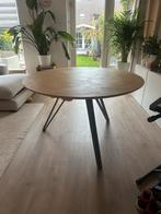 Ronde eettafel diameter 120 - goud blad, Huis en Inrichting, Tafels | Eettafels, Ophalen, Gebruikt, 100 tot 150 cm, Rond