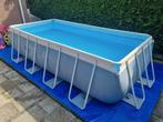 Intex zwembad 4x2m met pomp, tegels, afdekzeil, Ophalen, Gebruikt, 200 tot 300 cm, 80 tot 120 cm