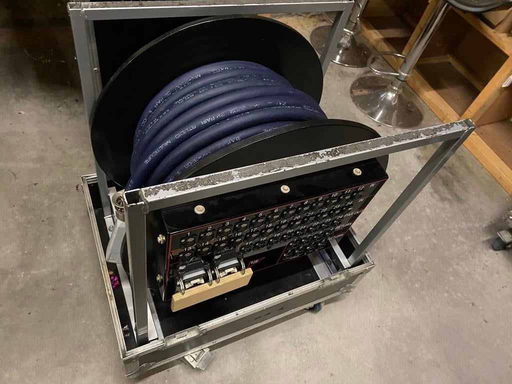 Multicore kabelhaspel met aansluitpaneel, Muziek en Instrumenten, Ophalen, Gebruikt, Overige typen