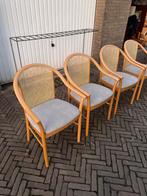 Vintage webbing eetkamerstoelen, Ophalen of Verzenden, Zo goed als nieuw