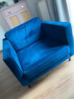 Love seat blauw stof, Ophalen, Zo goed als nieuw, 75 tot 100 cm, Stof