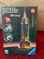 Ravensburger 3D Puzzel Empire State Building Night Edition, Ophalen of Verzenden, Meer dan 50 stukjes, Zo goed als nieuw, 6 jaar of ouder