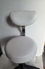 Comfortabele tabouret met rugleuning, Ophalen of Verzenden, Zwart