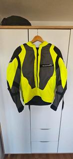 Macna sunrise fluo 'doorwaai jas'. Maat 54 oftewel XL, Motoren, Ophalen of Verzenden, Tweedehands, Jas | textiel