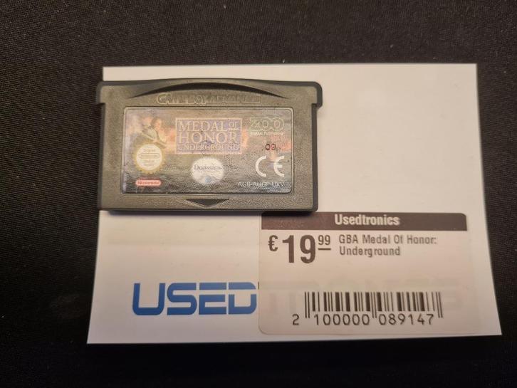 GBA Medal Of Honor: Underground - GameBoy, Spelcomputers en Games, Games | Nintendo Game Boy, Gebruikt, Shooter, 1 speler, Vanaf 3 jaar
