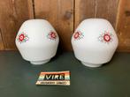 2 vintage art deco glazen lampen kappen, Antiek en Kunst, Antiek | Lampen, Ophalen of Verzenden