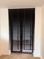 Zwarte houten jaloezieën 140x250, Huis en Inrichting, Stoffering | Gordijnen en Lamellen, 100 tot 150 cm, 200 cm of meer, Zwart