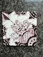 Mangaan antieke tegel vierpast servetster, Antiek en Kunst, Ophalen of Verzenden