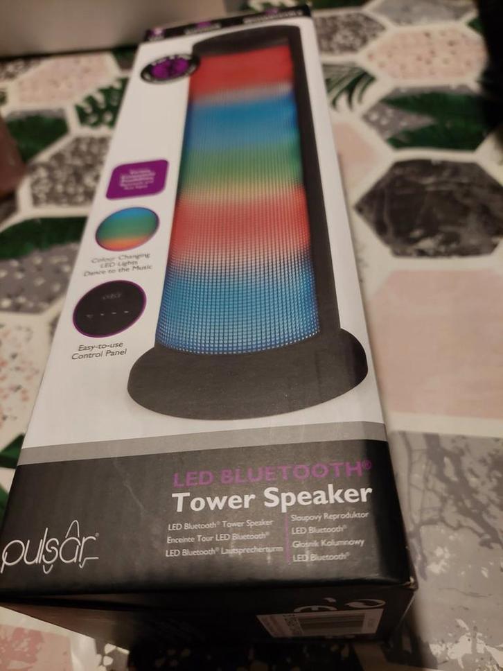 Pulsar LED Bluetooth Tower Speaker - Nieuw!, Audio, Tv en Foto, Luidsprekers, Nieuw, Overige typen, Minder dan 60 watt, Overige merken