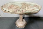 Chinese Bijzettafel - ivorine -Italie  - ‘60, Huis en Inrichting, Tafels | Bijzettafels, Minder dan 55 cm, Rond, Ophalen of Verzenden