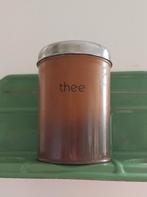 Vintage Brabantia Thee Blik - Bruin, Verzamelen, Blikken, Ophalen of Verzenden, Gebruikt, Thee, Overige merken