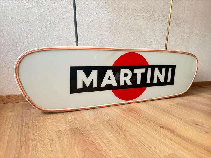 Martini lichtreklame origineel zeldzaam, Verzamelen, Merken en Reclamevoorwerpen, Zo goed als nieuw, Lichtbak of (neon) lamp, Ophalen of Verzenden