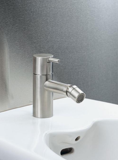 Vola HV4-40 RVS monoknop bidetkraan & A14-40 RVS afvoerplug, Doe-het-zelf en Verbouw, Sanitair, Nieuw, Toilet, Rvs, Ophalen of Verzenden