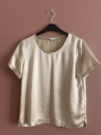 Samsøe Samsøe Beige gouden Top - Maat S/M, Beige, Ophalen of Verzenden, Zo goed als nieuw, Korte mouw