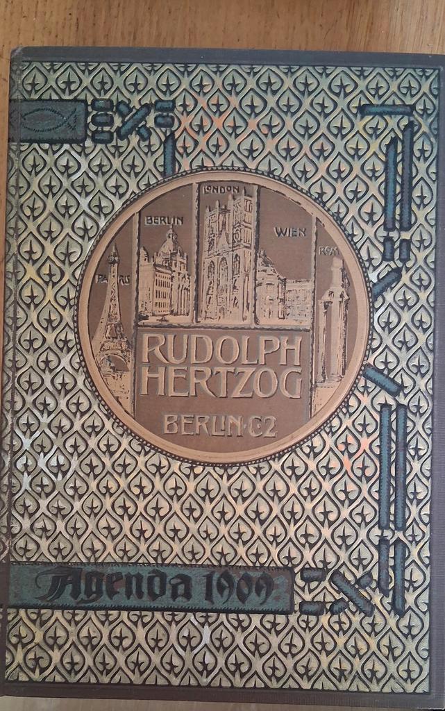 Rudolph Hertzog Agenda 1909, Antiek en Kunst, Antiek | Boeken en Bijbels, Ophalen