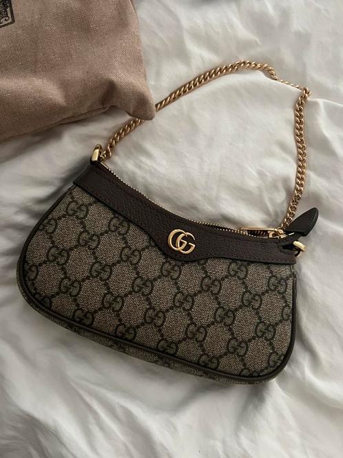 Gucci tas, Sieraden, Tassen en Uiterlijk, Tassen | Damestassen, Nieuw, Handtas, Bruin, Ophalen of Verzenden