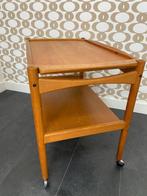 Vintage trolley met afneembaar blad van Poul Hundevad, Ophalen, Gebruikt, Vintage, 55 tot 75 cm