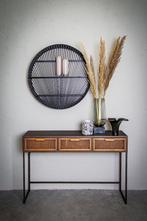 PTMD Myah Sidetable - Rotan & Metaal - 3 Lades, 100 tot 150 cm, Nieuw, Ophalen of Verzenden, Metaal