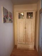 Witte grenen opbergkast met Lade en Planken, Gebruikt, 100 tot 150 cm, Grenenhout, Ophalen of Verzenden