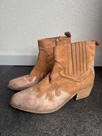 Vintage beige western cowboy laarzen, Vintage, Lage of Enkellaarzen, Vintage, Ophalen of Verzenden