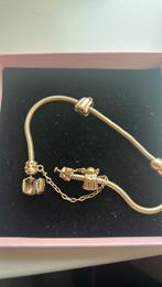 14k echt goud PANDORA armband, Ophalen of Verzenden, Zo goed als nieuw, Goud