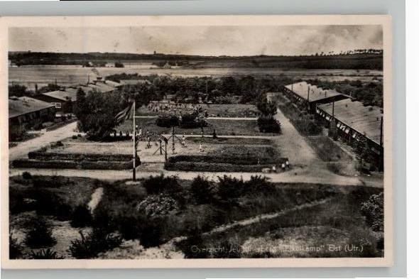 Elst (UTR) Overzicht Jeugdherberg Eikelkamp st 1951, Verzamelen, Ansichtkaarten | Nederland, Gelopen, Utrecht, 1940 tot 1960, Verzenden