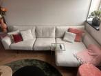 kussen en poef zalm-roze te koop, Ophalen, Gebruikt, Roze, Vierkant