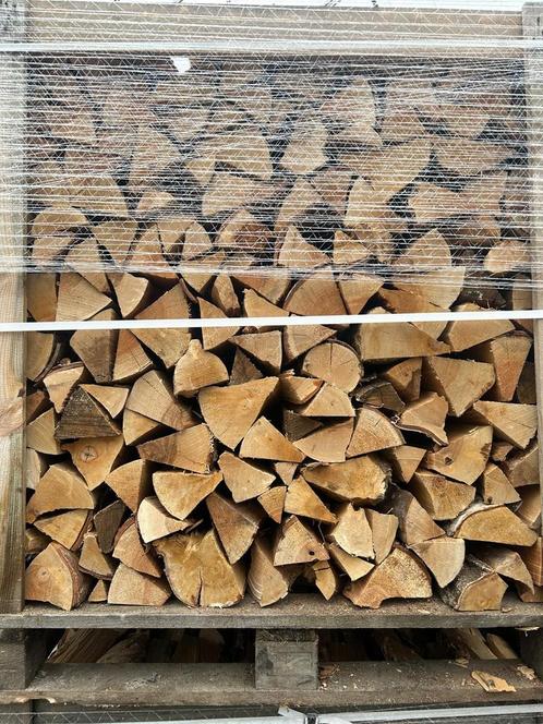 Droog berkenhout in krat - kachelhout, haardhout, Tuin en Terras, Haardhout, Blokken, Berkenhout, Minder dan 3 m³, Ophalen
