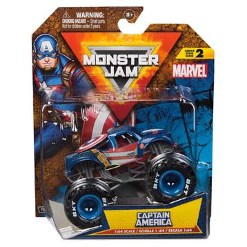 Monster Jam: Marvel Series 2: Captain America 1:64 beschikbaar voor biedingen